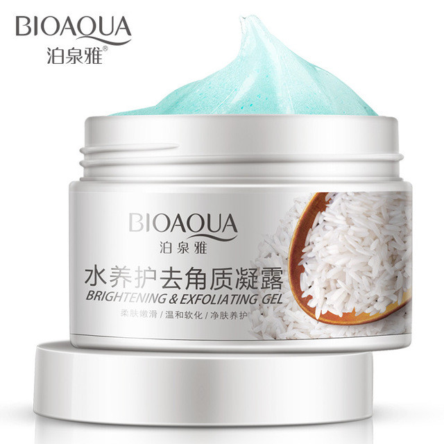 Пилинг-скатка с рисом, для очищения тела «Bioaqua» с маслом Ши